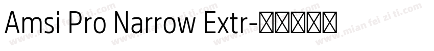 Amsi Pro Narrow Extr字体转换